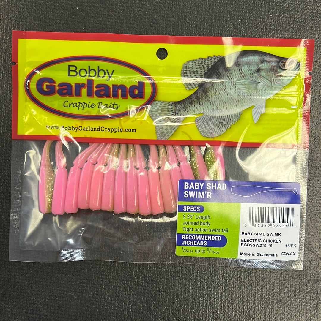 Bobby Garland 2.25" Baby Shad "Electric Chicken"