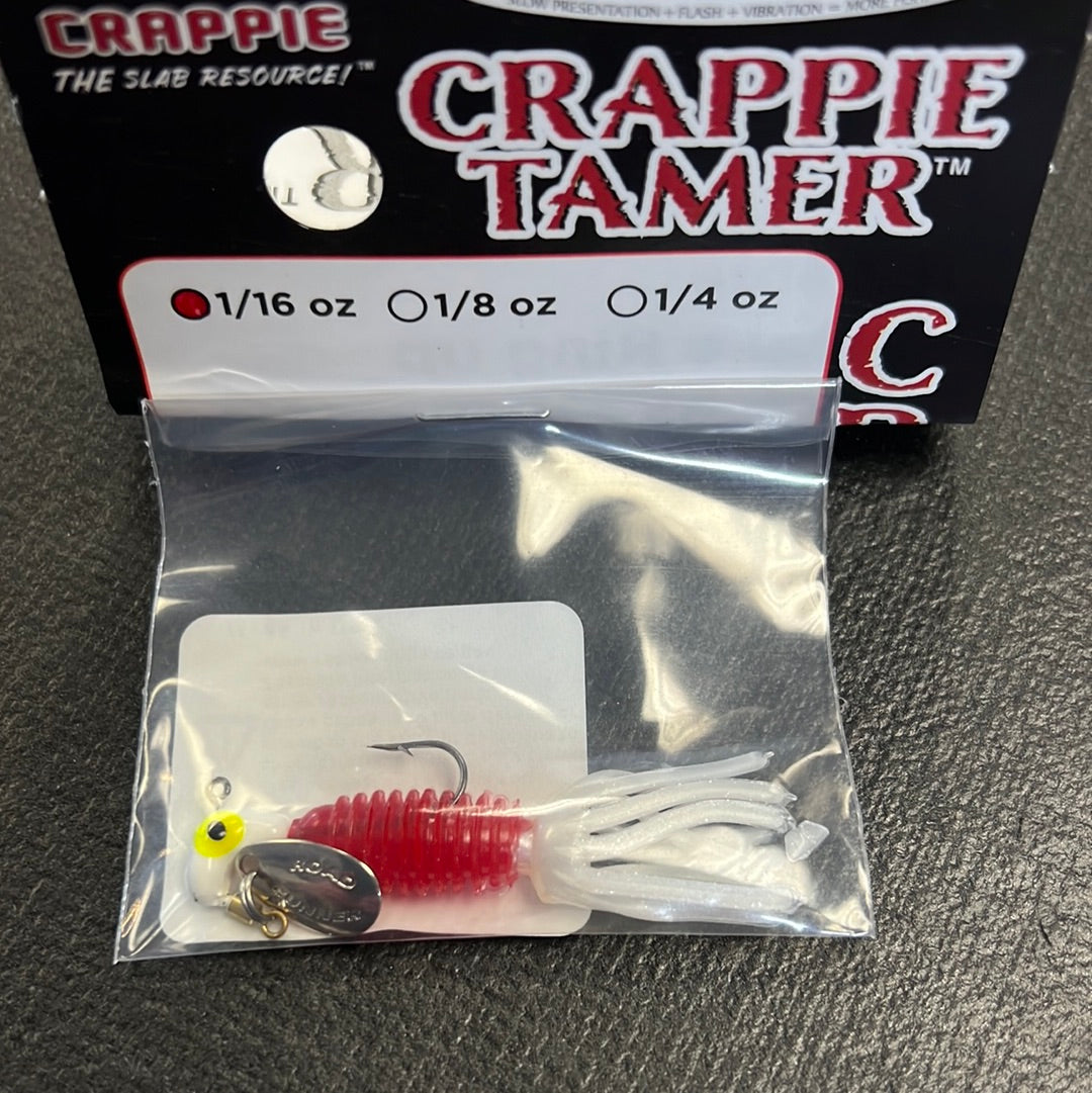 Team Crappie Jig 1/16oz "White Red White"