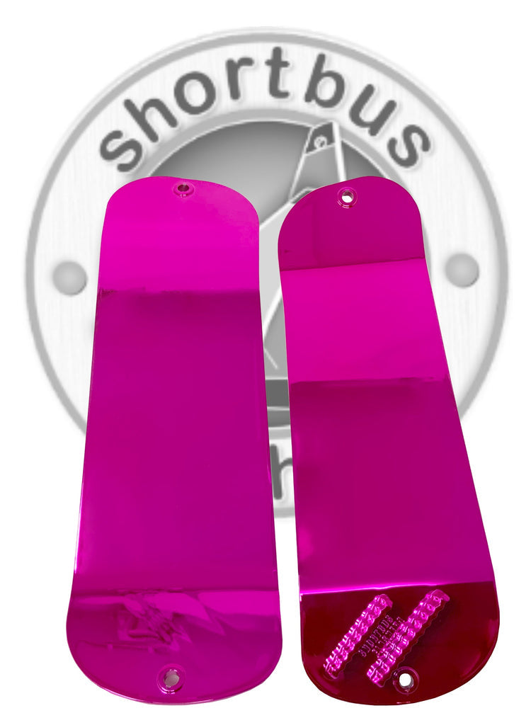 Shortbus 11" Chrome Dipped flashers (Mirror Pink)