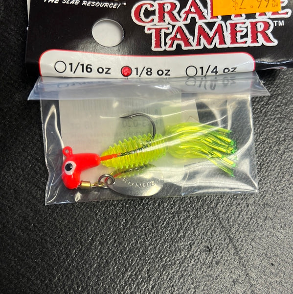 Team Crappie Jig 1/8oz "Red Chartreuse"