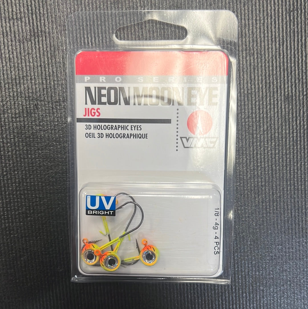 VMC Neon Moon Eye Jig 1/8oz Orange Fire UV