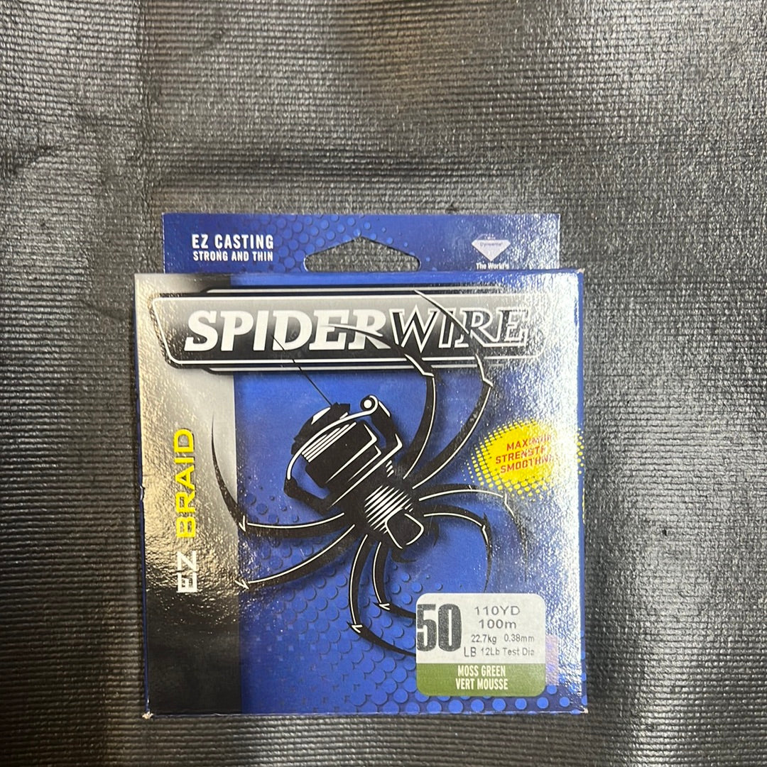 Spider Wire 50lb moss green EZ Braid