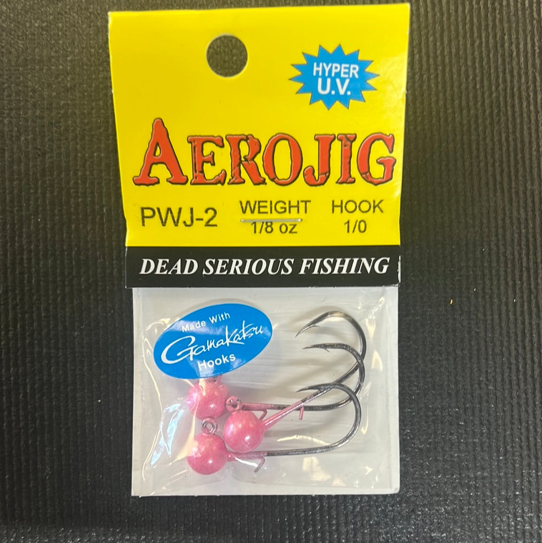 Hawken Aerojig 1/8oz jig head Pearl Pink