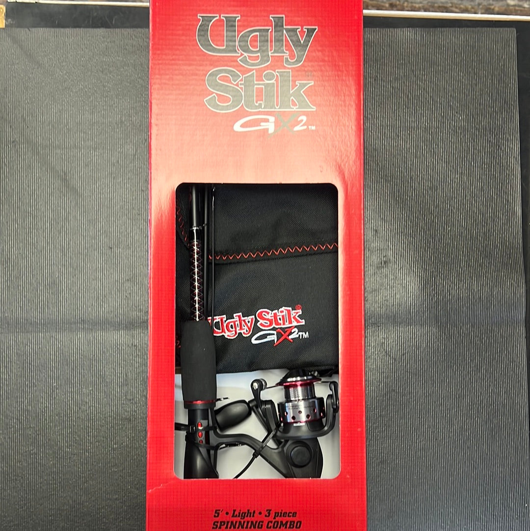 shakespeare ugly stik travel pack rods Ugly Stik Combo Travel Spinning 5' with reel bag – Superfly Flies