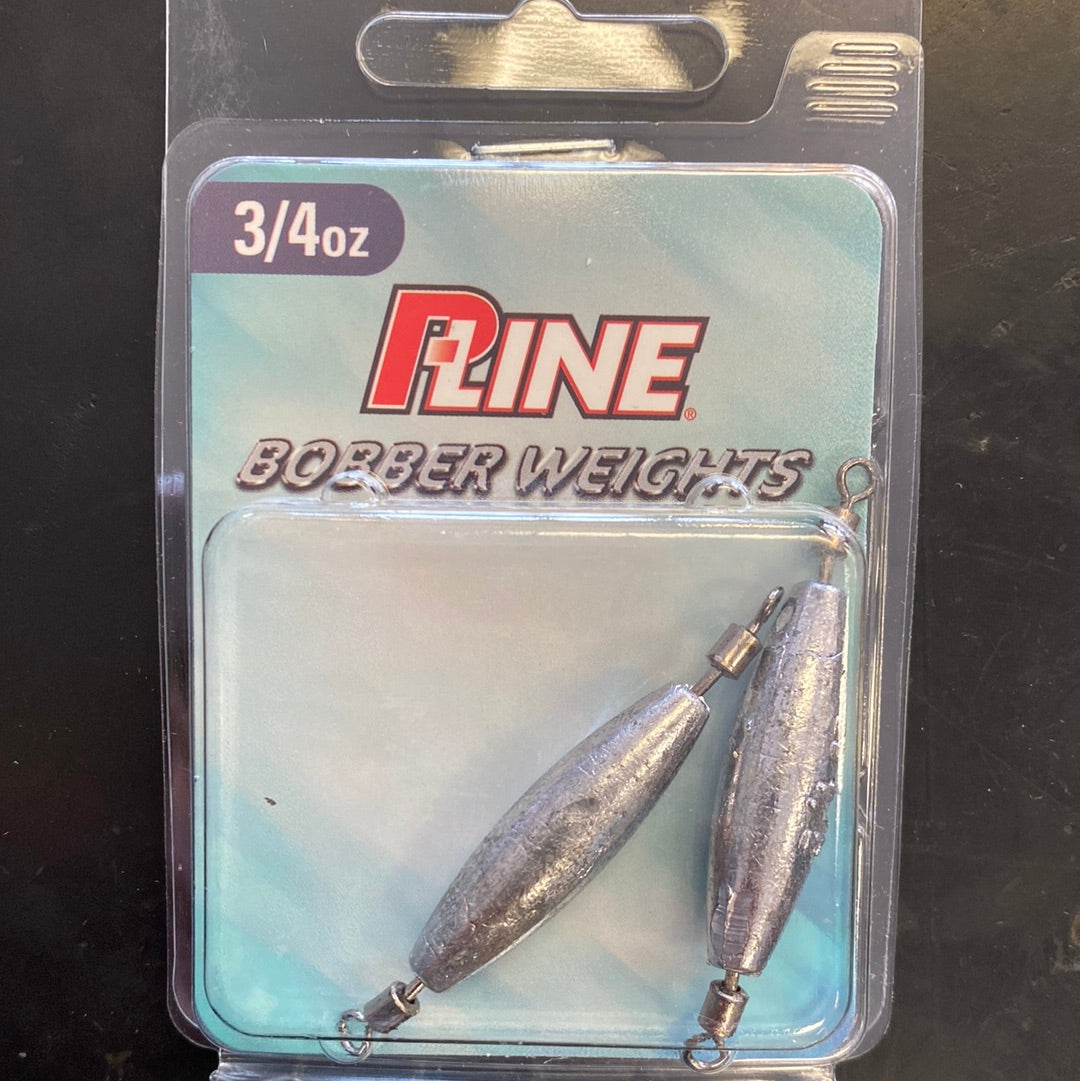 bobber weight and hook P Line 3/4oz Bobber weights