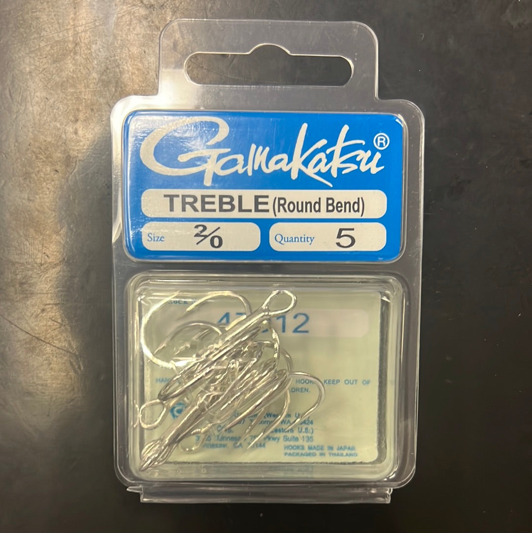 Gamakatsu 2/0 treble