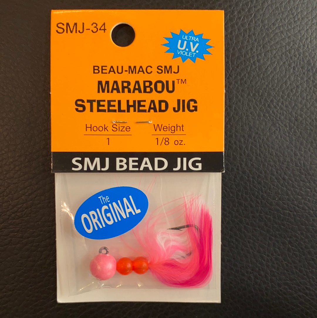 Marabou Steelhead jig Pink