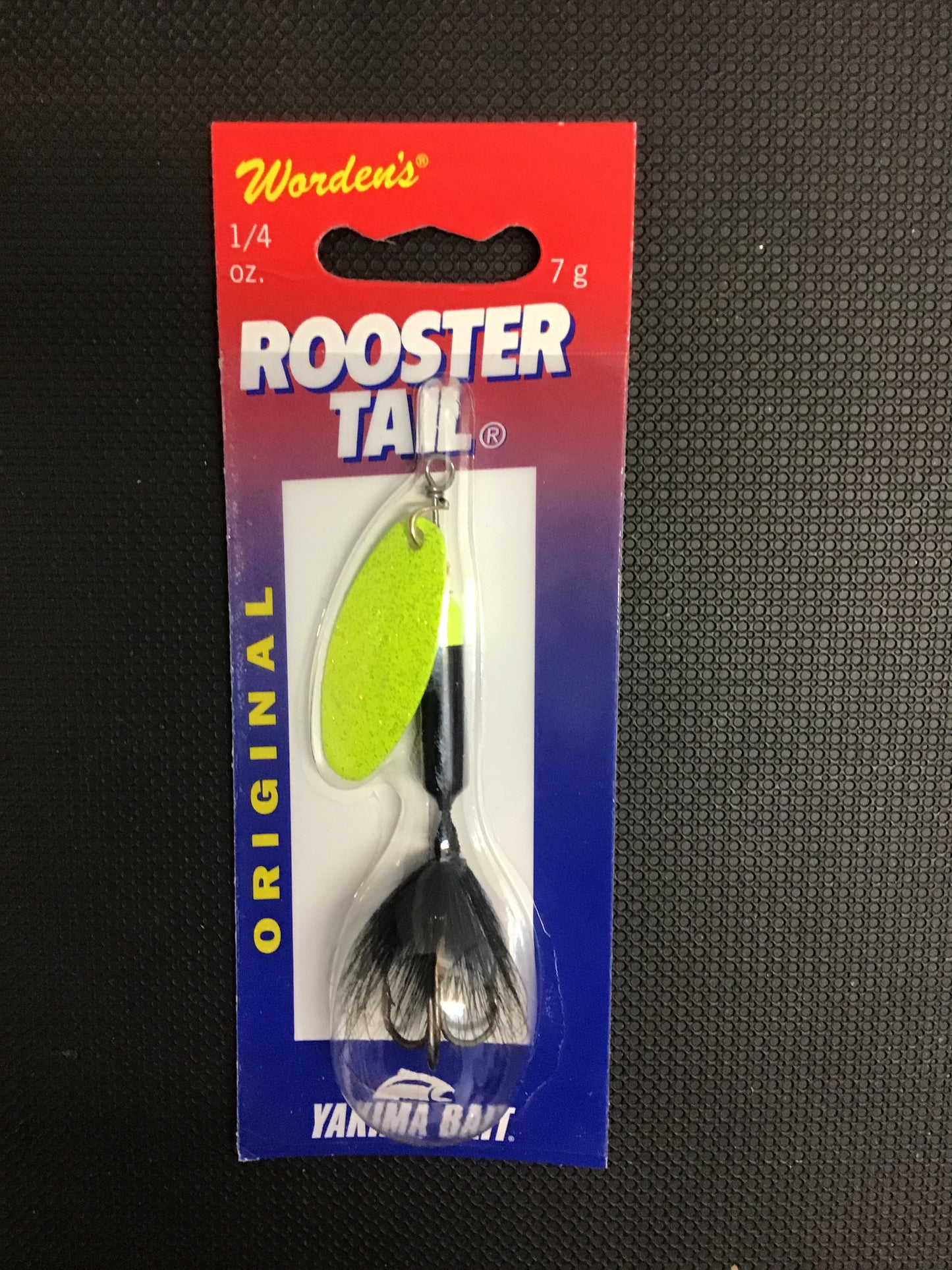 Rooster Tail 1/4oz (Black Chartreuse)