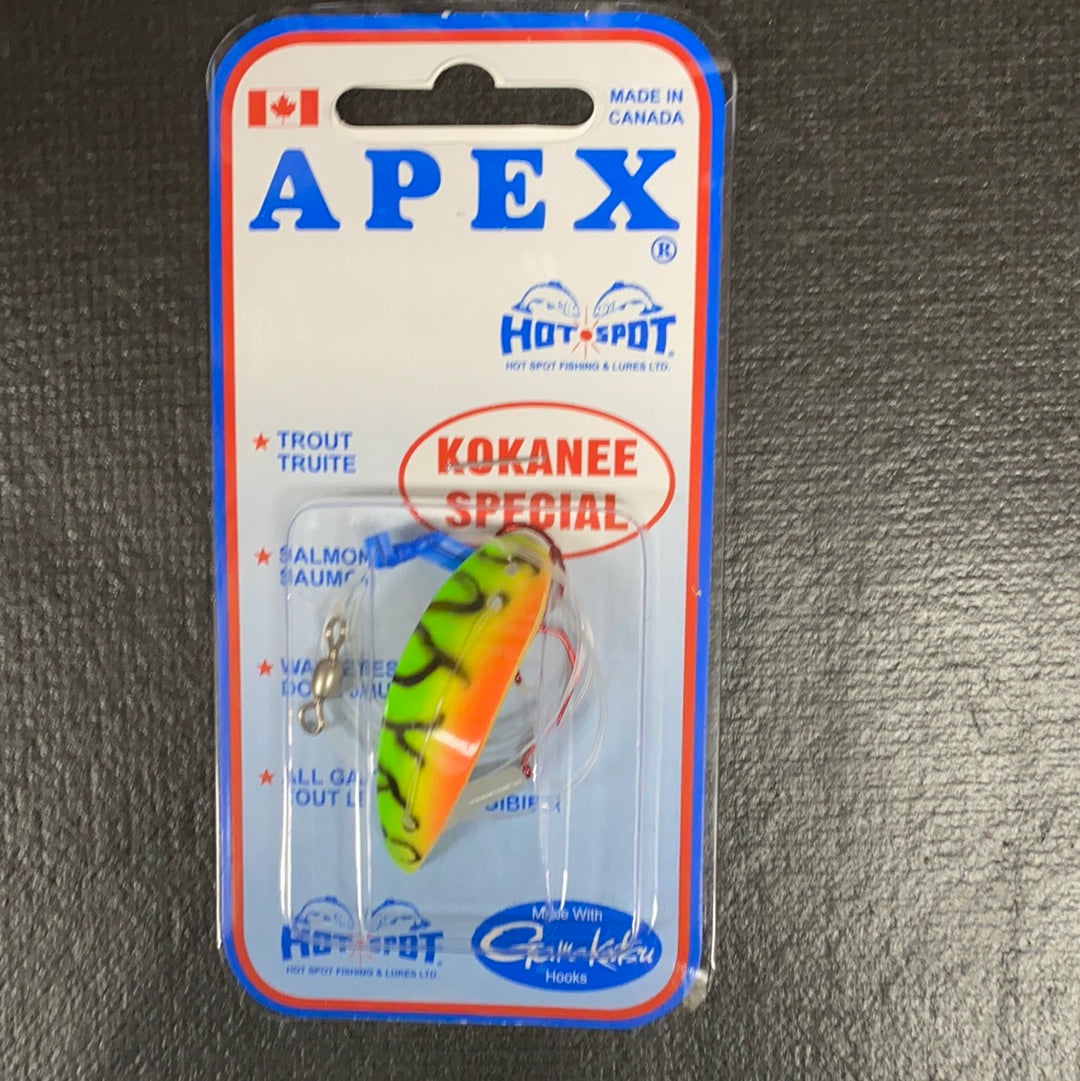 Apex 1.0” Fire Tiger Kokanee Killer 312K