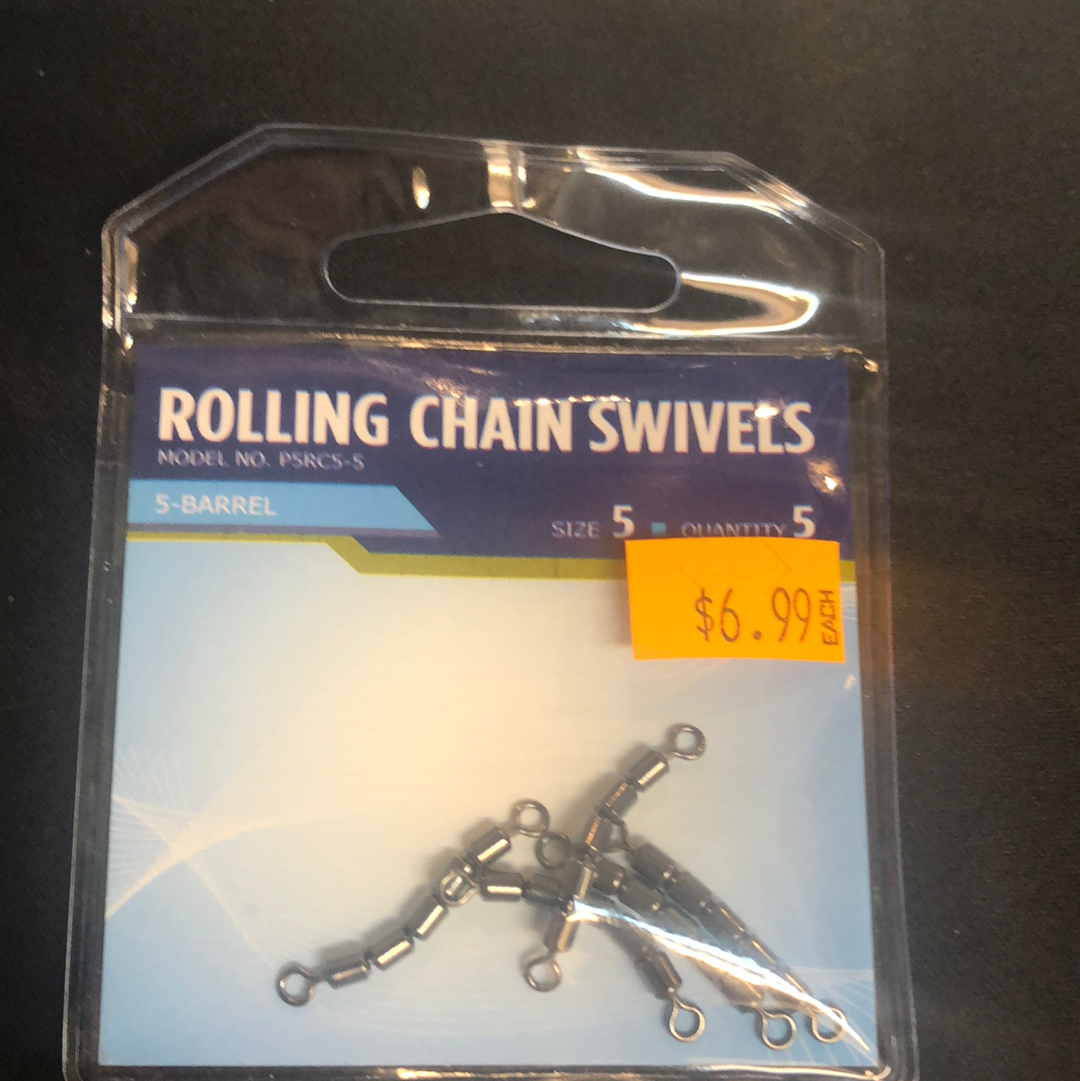 Pucci rolling swivels size 5