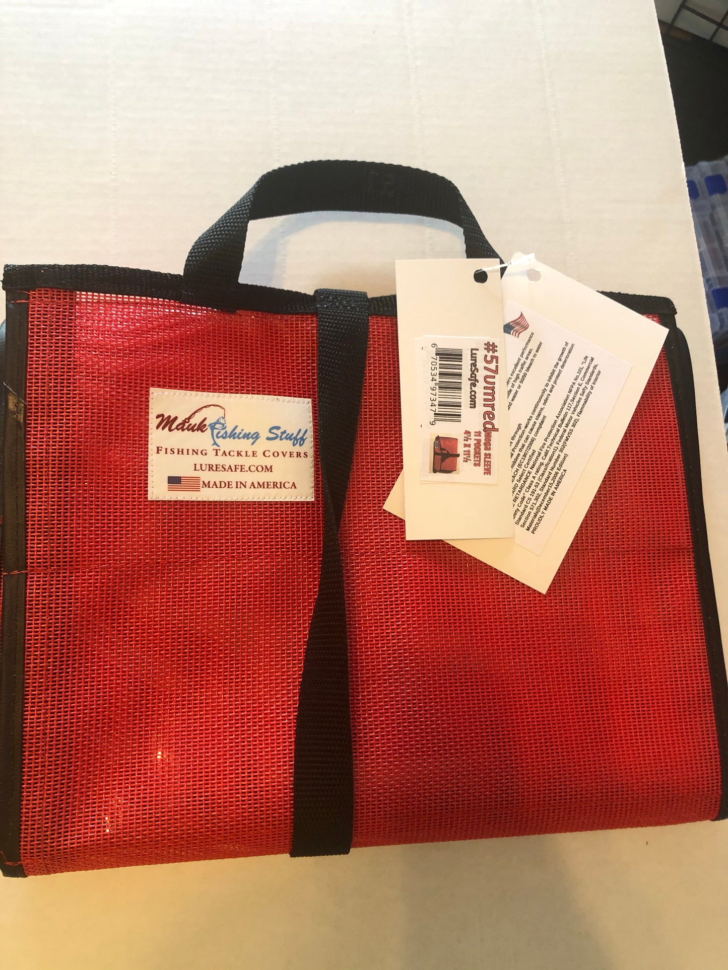 Mauk fishing 11 pocket mega flasher sleeve. (Red)