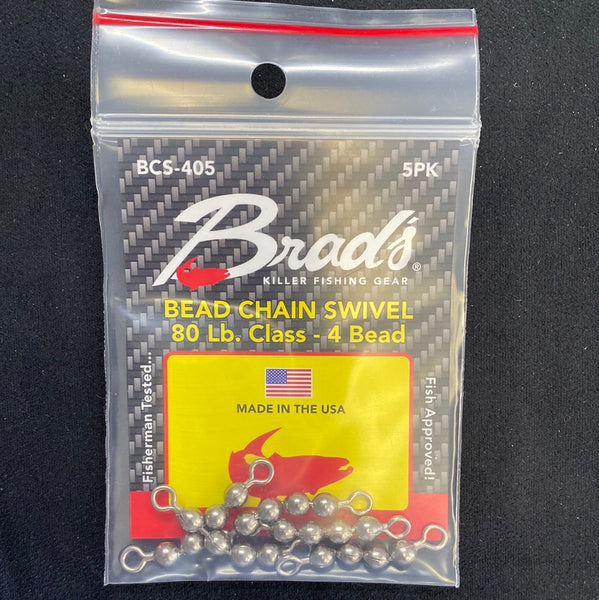 Brads bead chain swivel 4 bead – Superfly Flies