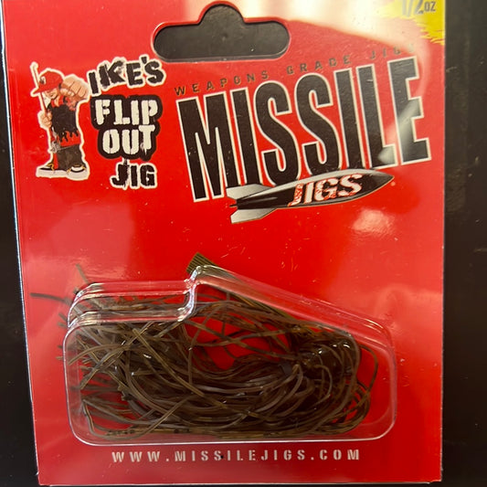 Missile Baits flip out jig 1/2oz green pumpkin