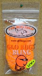 Glow bugs yarn steelhead orange