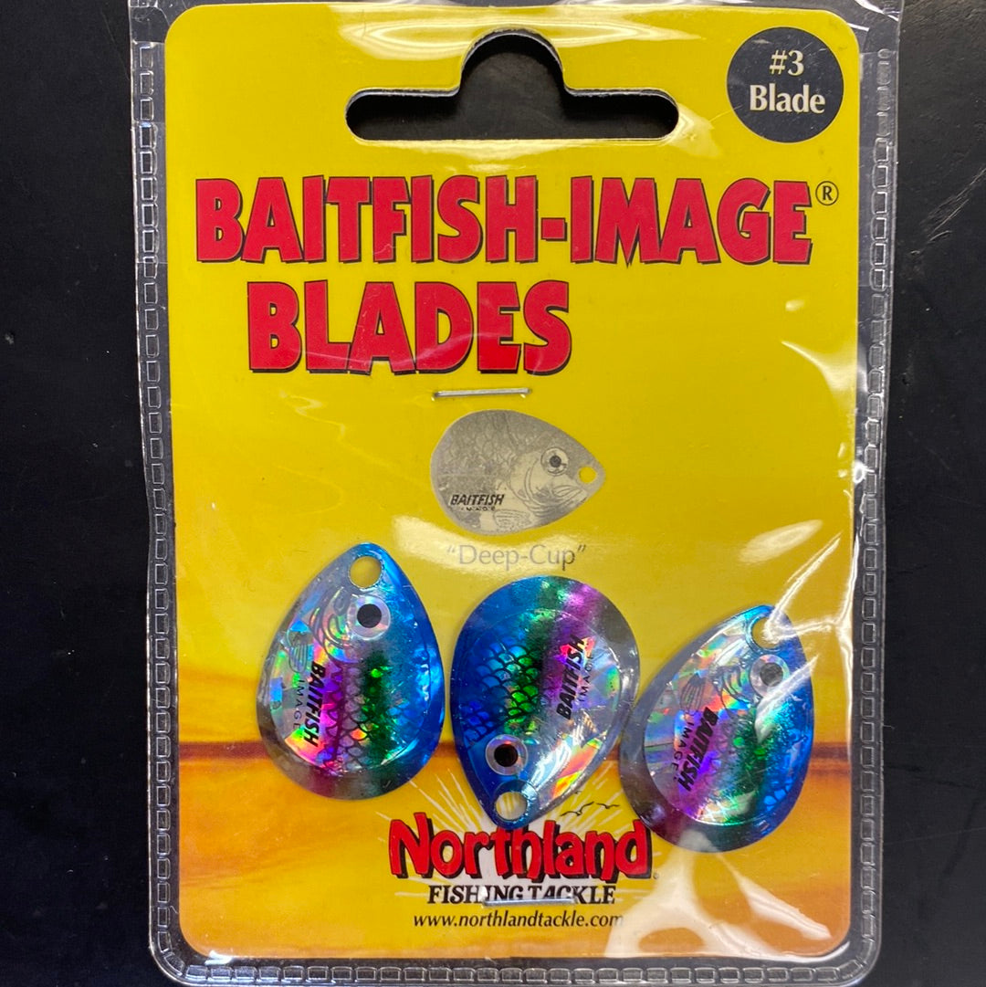 Northland baitfish image Colorado Blades #3 Rainbow