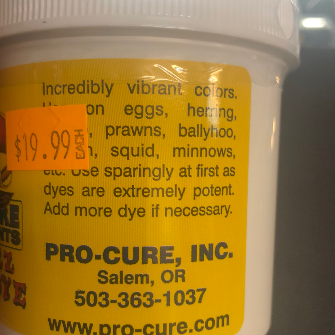 Pro Cure bad ass bait dye (metallic blue)