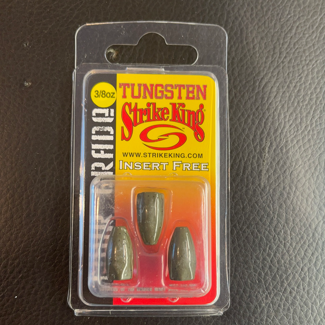 Strike king 3/8oz tungsten bullet weight
