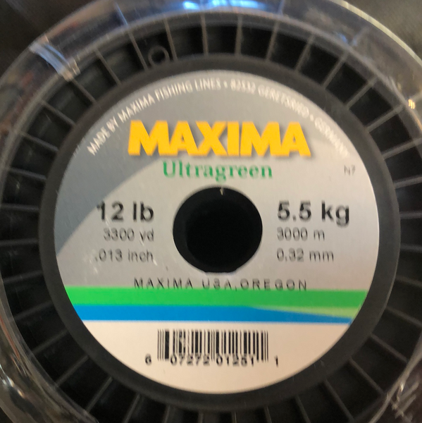 Maxima Ultragreen 12lb 3300yd – Superfly Flies