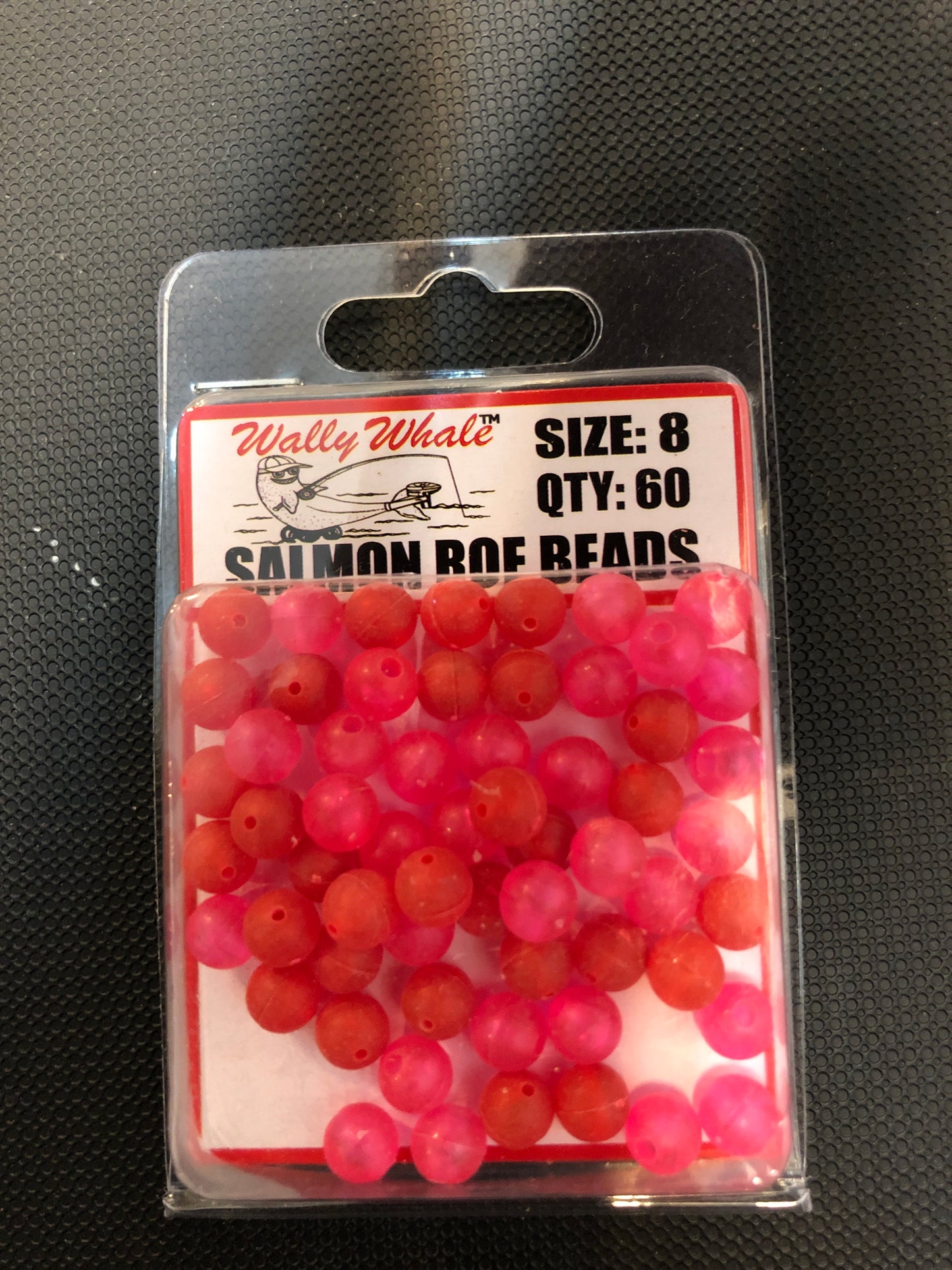 Zak Tackle beads #8 pink and red