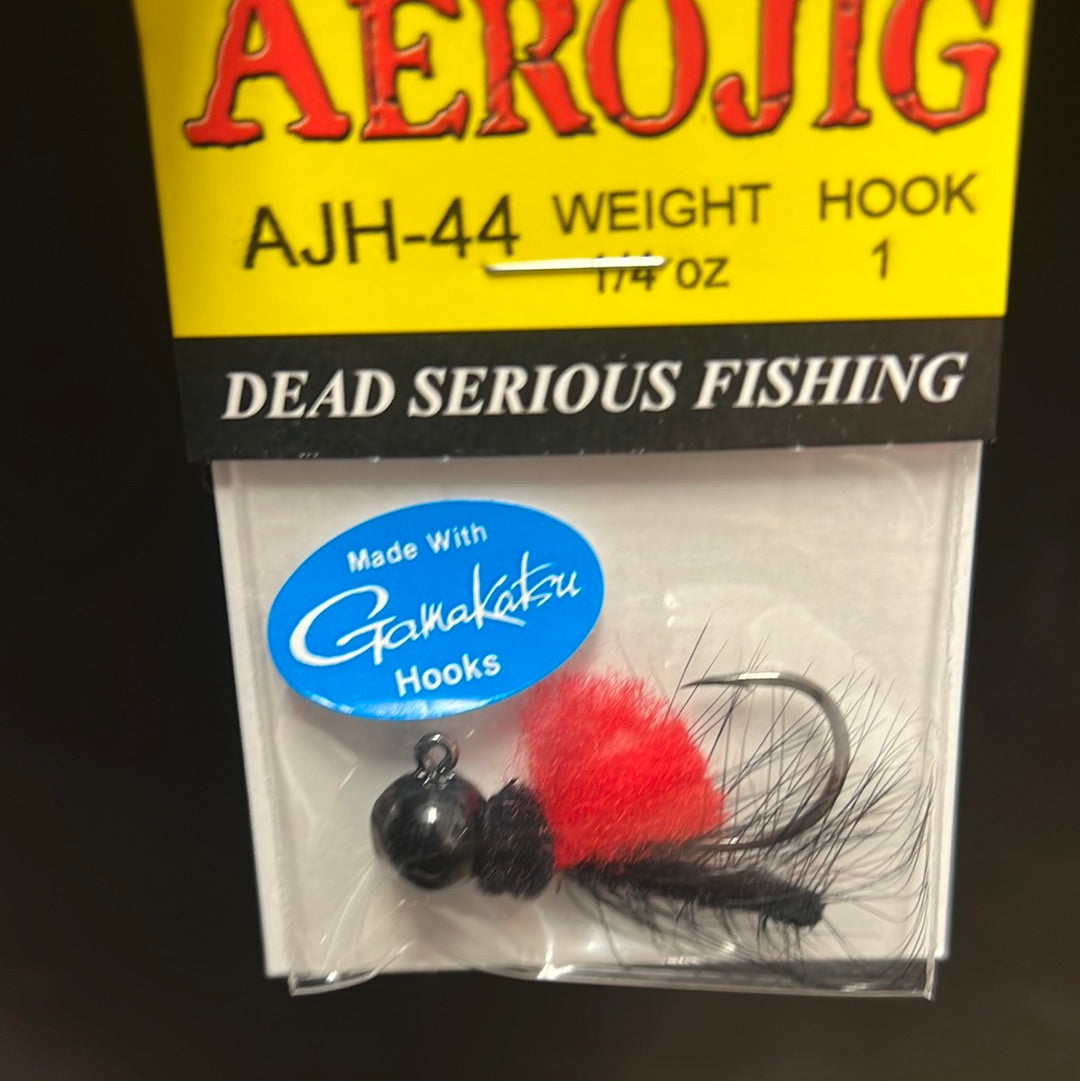Aerojig 1/4oz black/red