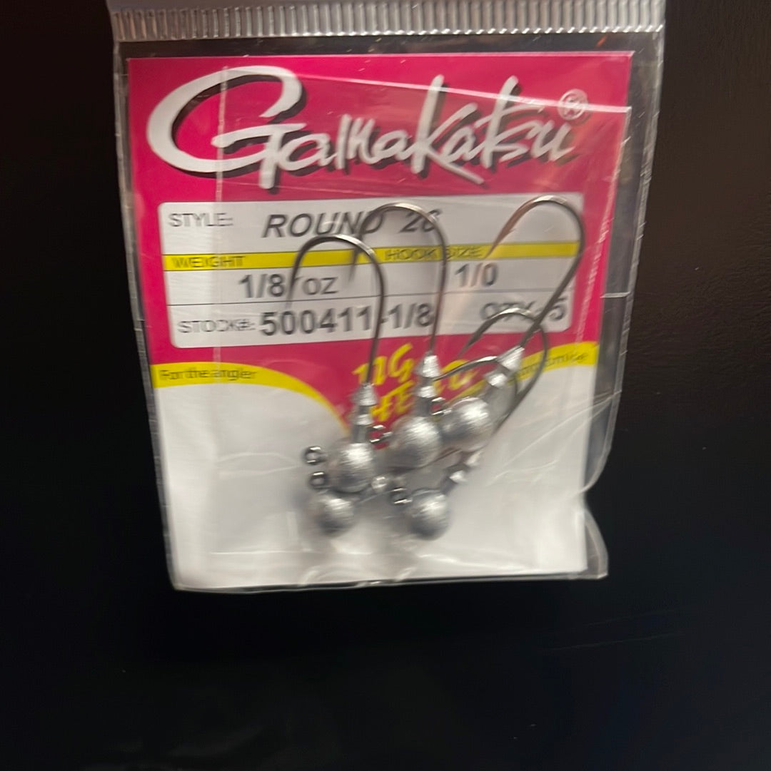 Gamakatsu round jig head 1/8oz