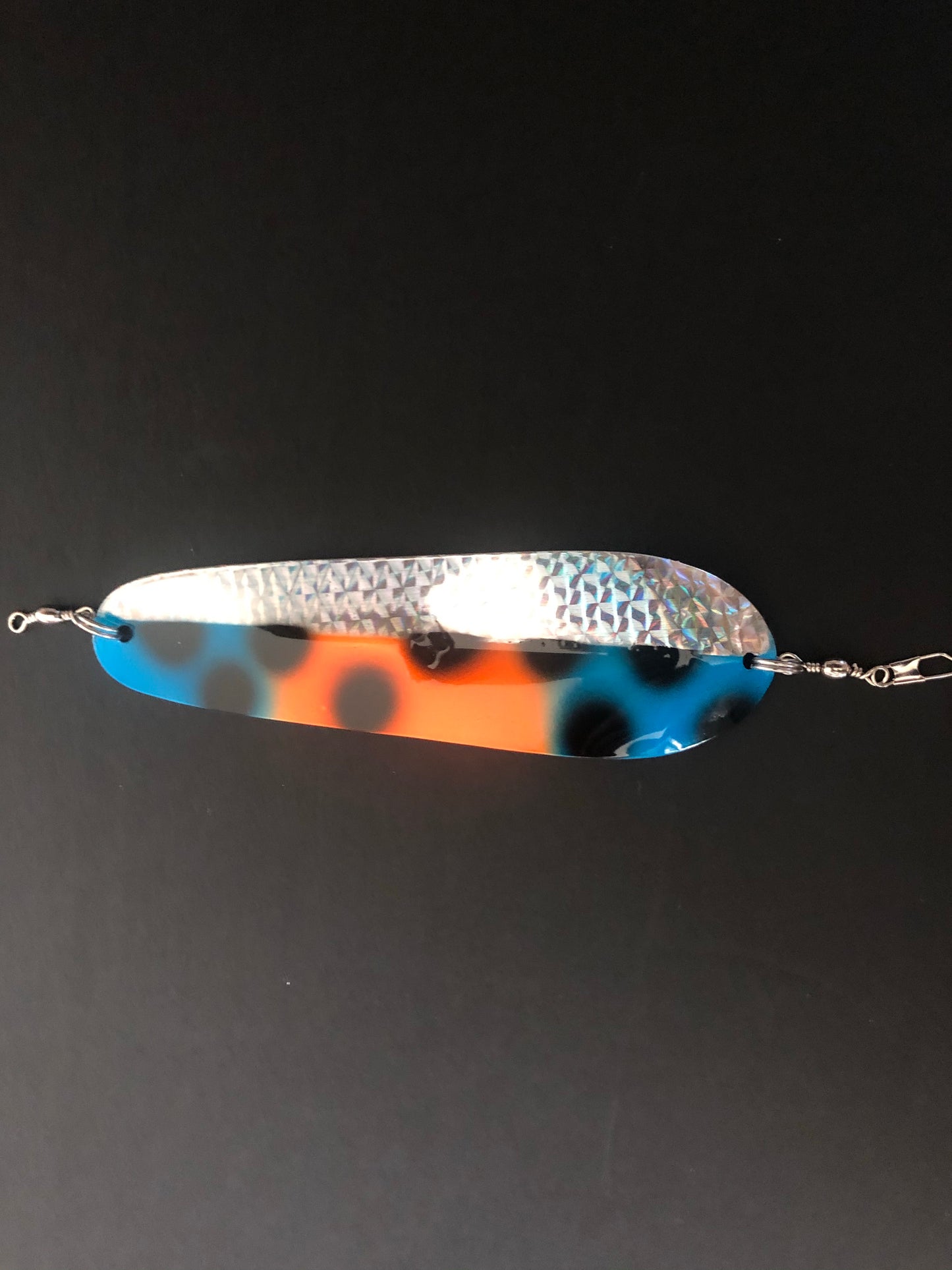 Spots blue and orange