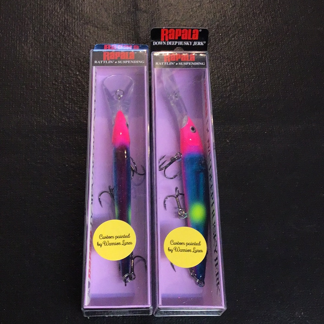 Rapala Down Deep Husky Jerk Custom Painted by Warrior Lures (Dr. Death)