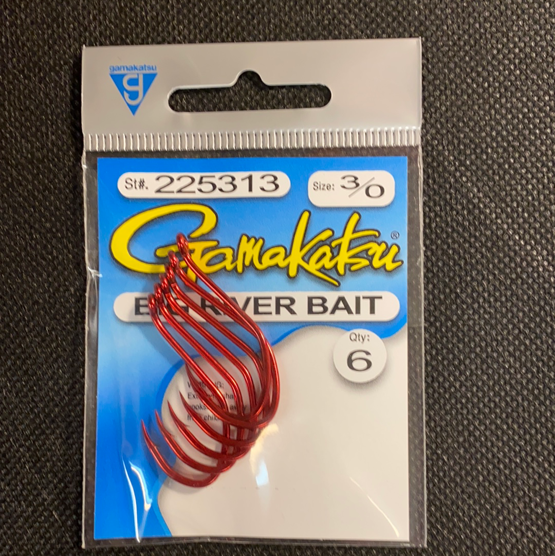Gamakatsu 3/0 Big River Bait (Red)