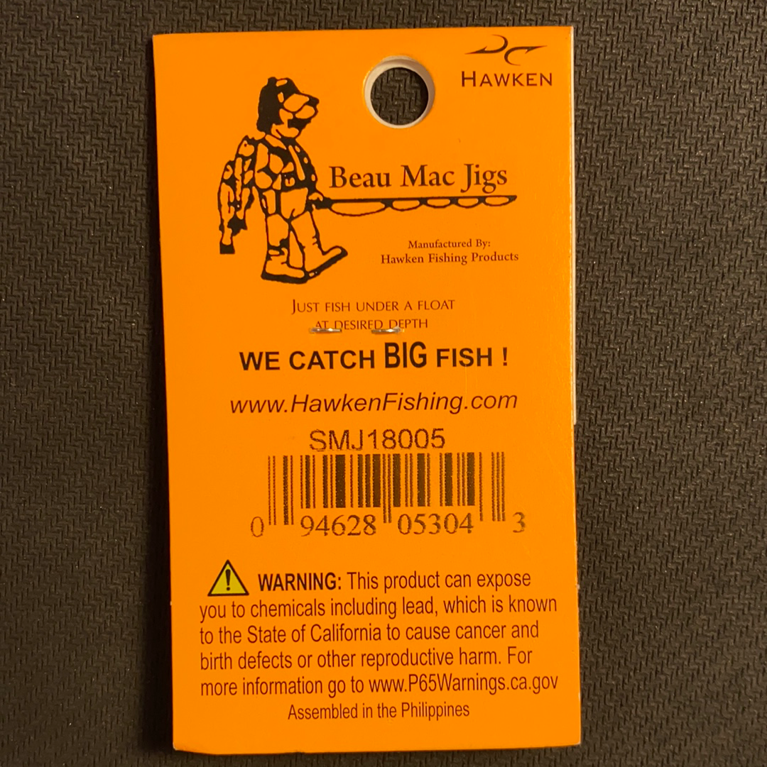 Marabou Jig 1/8oz Orange/White
