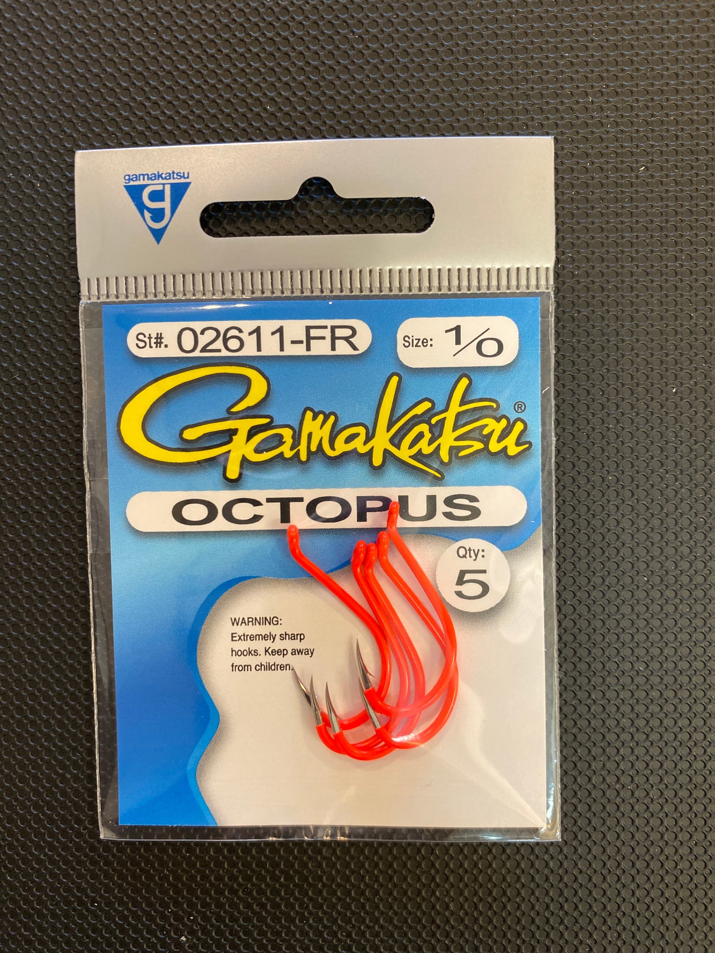 Gamakatsu octopus Fluorescent red size 1/0
