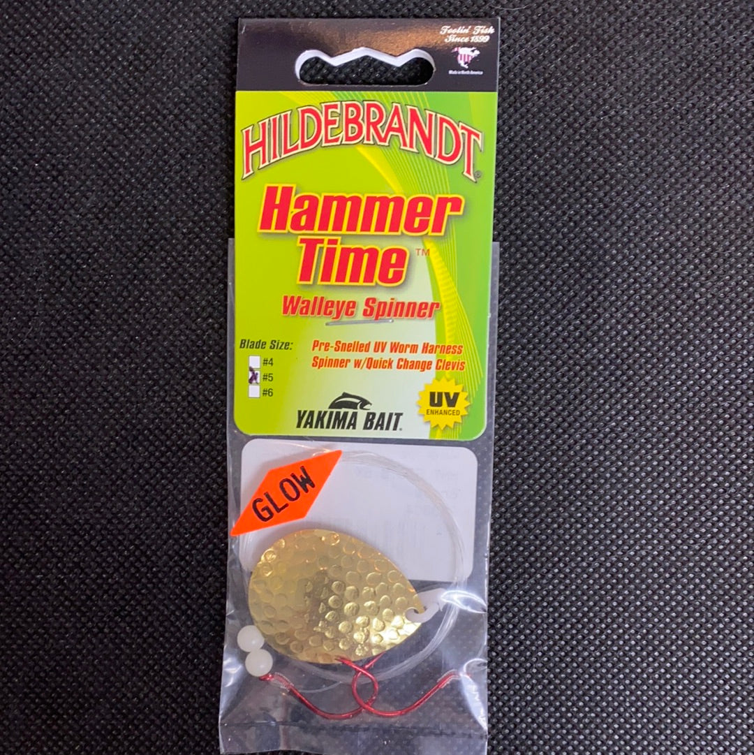 Hilderbrant Hammer Time Walleye Spinner #5 Brass