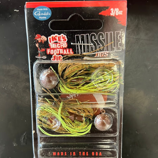 Missile Baits micro football jig 3/8oz sunfish ipa