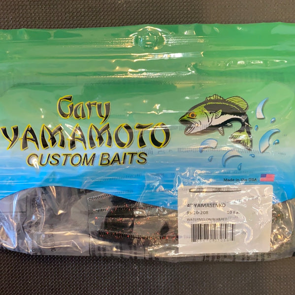 Gary Yamamoto 4 Watermelon / Black & Red – Superfly Flies