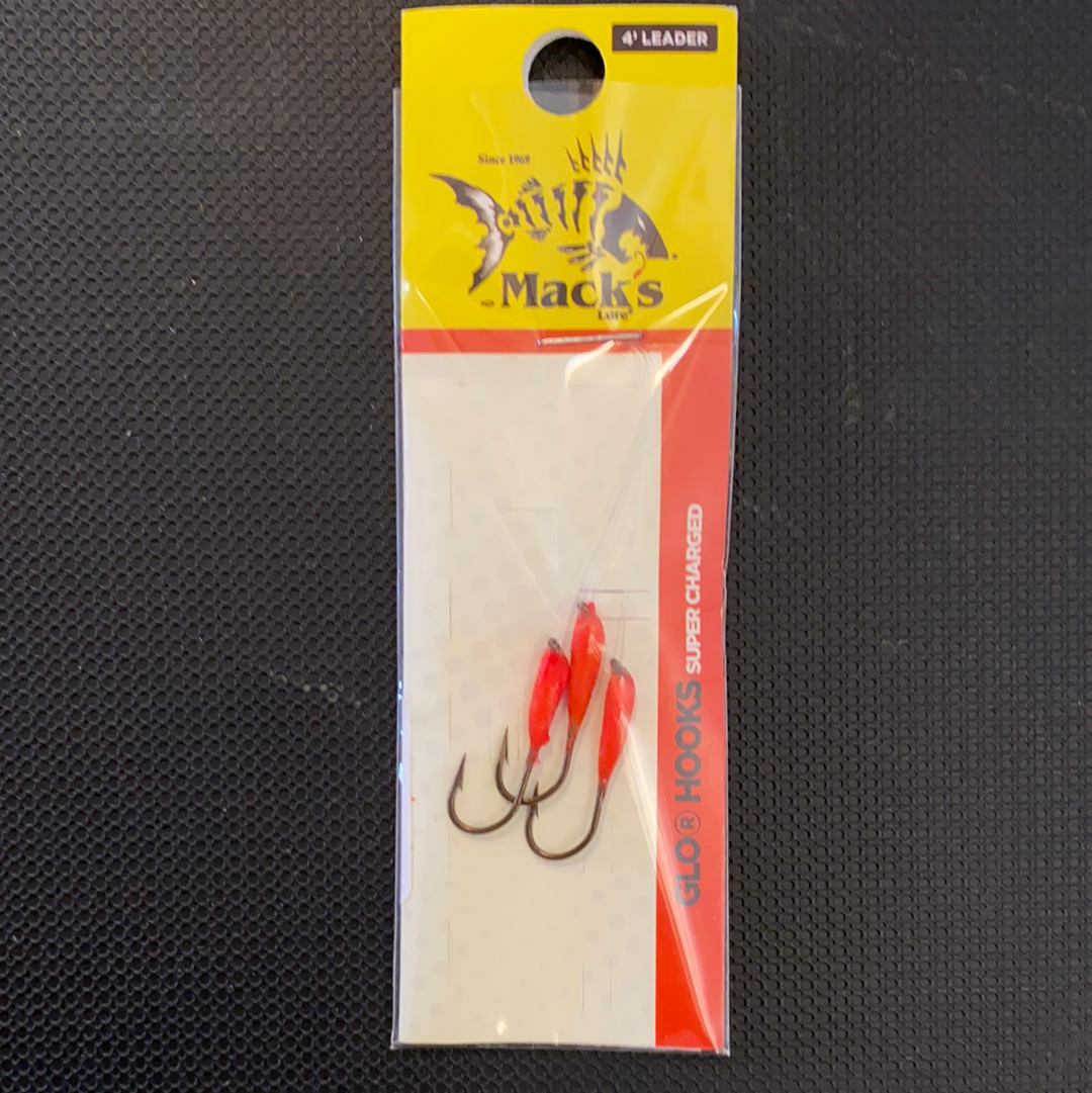 Mack's 6 Glow Hook (Hot Cerise) 02120