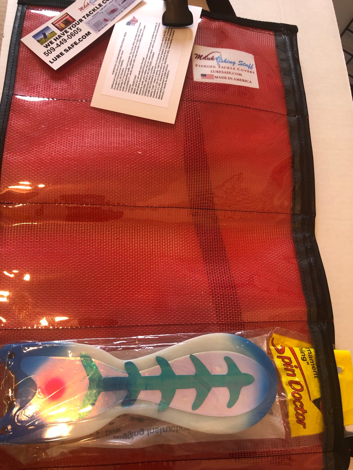 Mauk fishing 11 pocket mega flasher sleeve (orange)