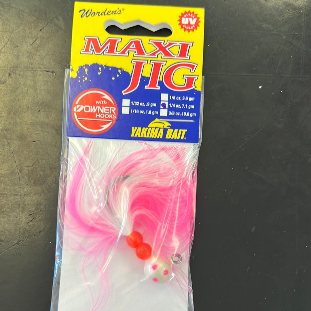 Maxi Jig 1/4oz Pearl clown