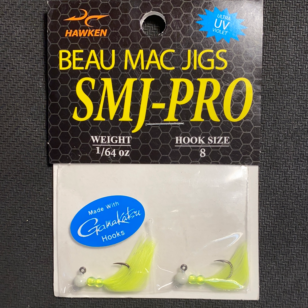 Beau Mac Jigs 1/64oz 2pack yellow