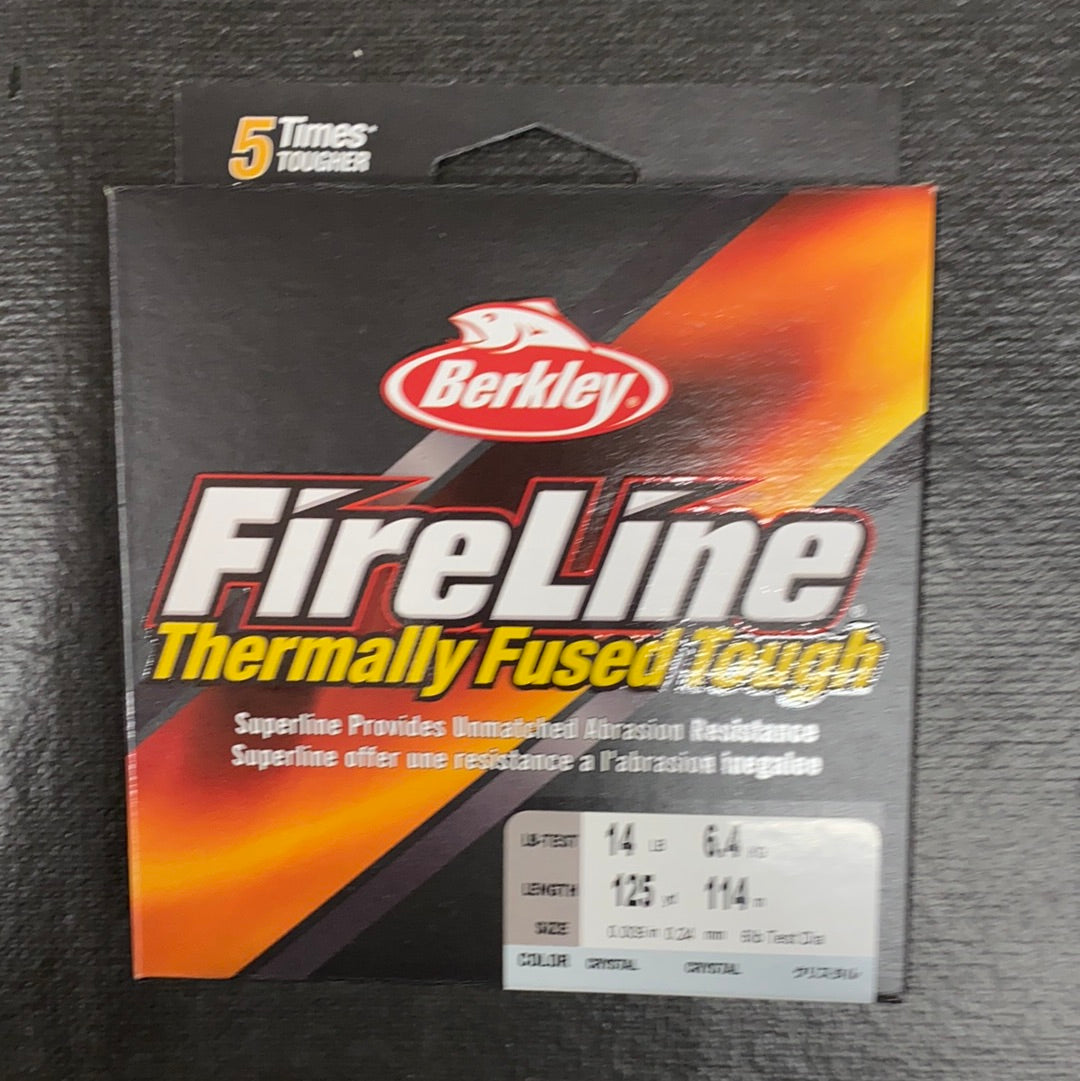 Berkley 14# Fire Line Fused 125YD Crystal