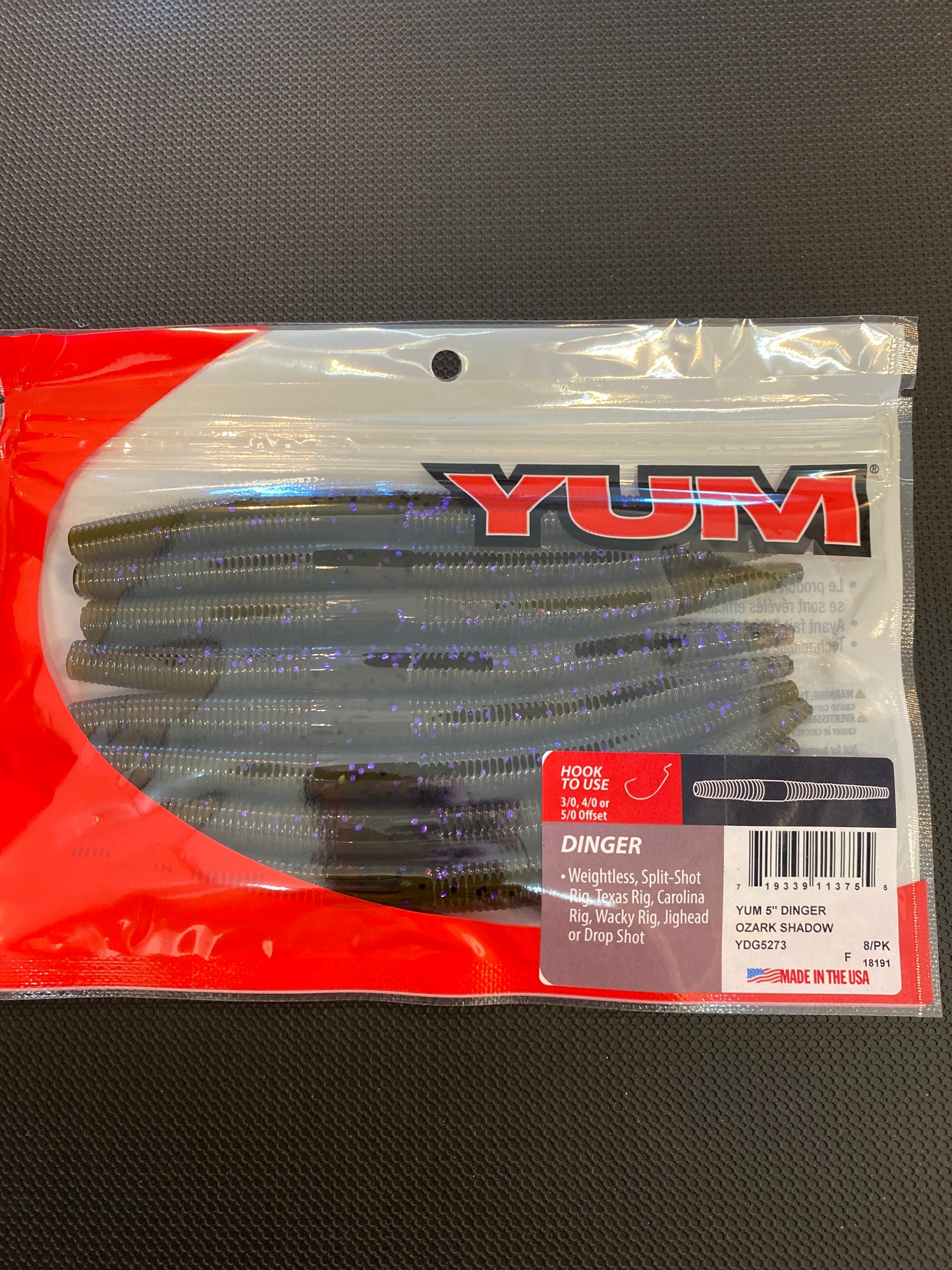 YUM dinger 5" Ozark shadow