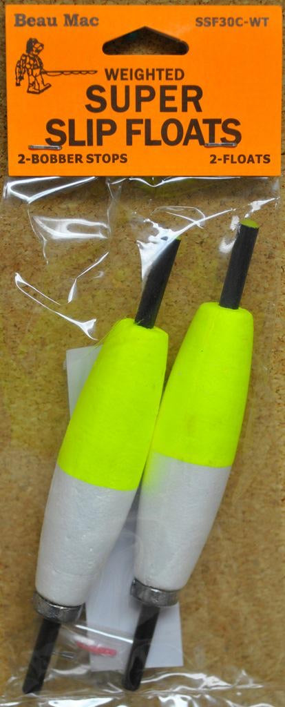 Beau Mac Weighted Super Slip Floats 3” (2 PK)