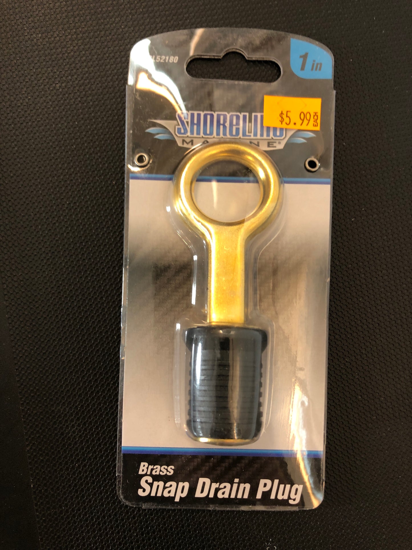1” brass snap drain plug
