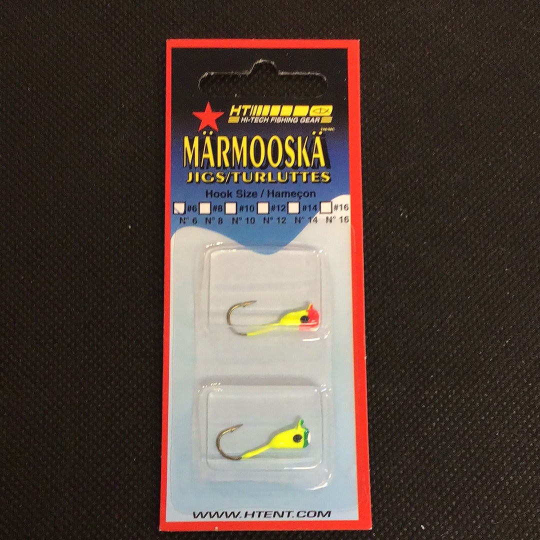HT Marmooska Bright Glo Jigs #6 (2pk)