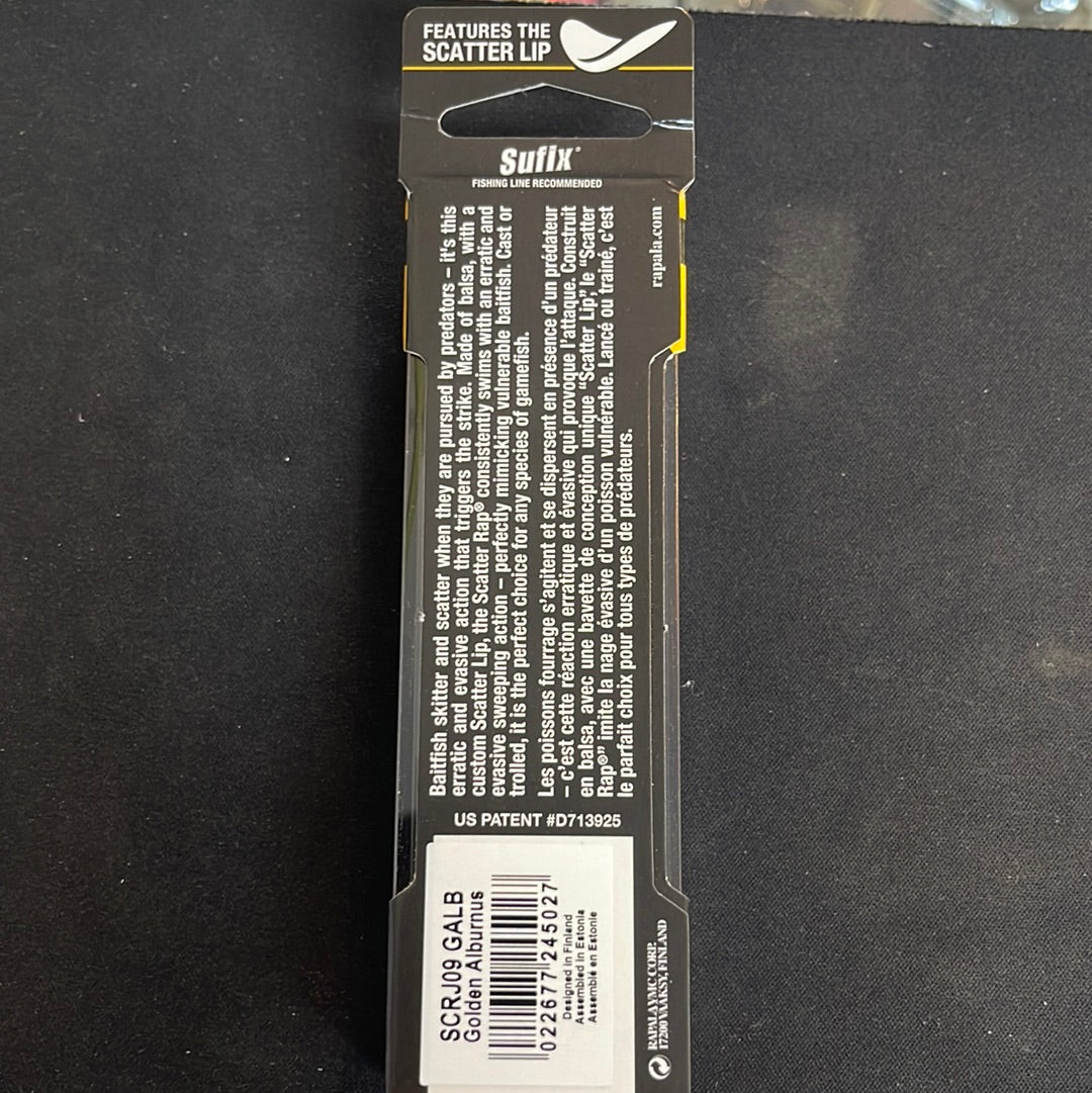 Rapala scatter rap jointed j9 (golden alburnus)