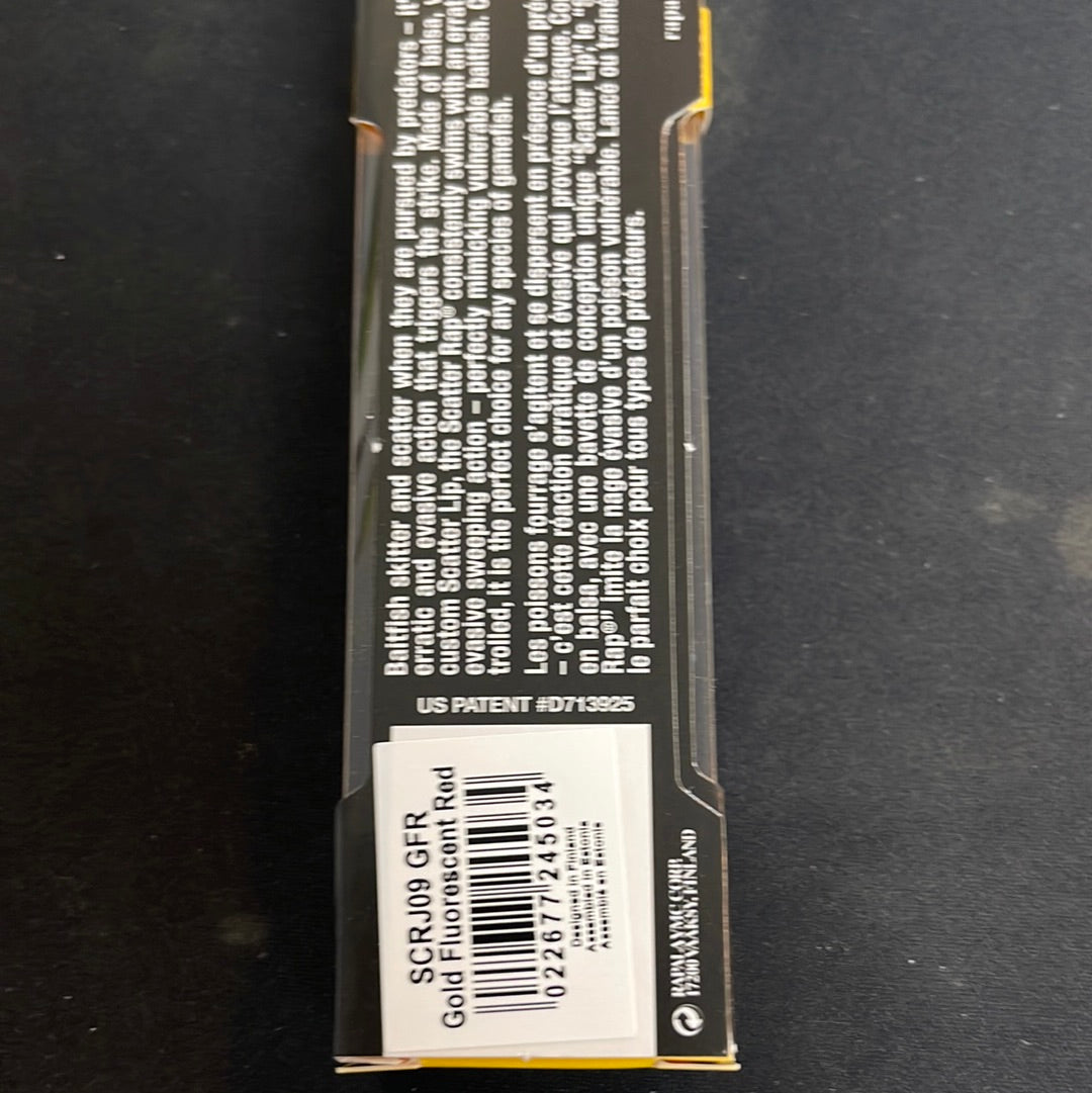 Rapala scatter rap jointed j9 (gold fluro red)