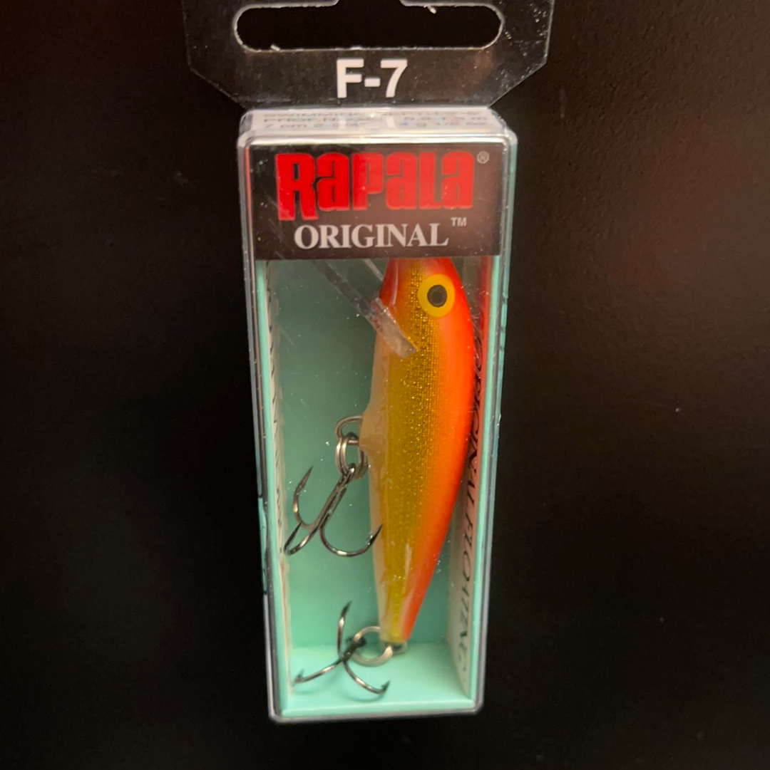 Rapala F-7 gold fluorescent