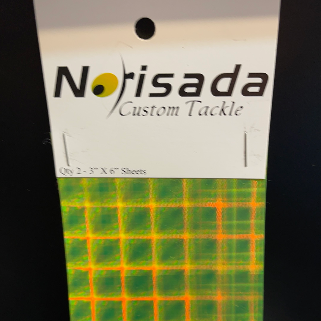 Norisada custom tackle chartreuse Plaid