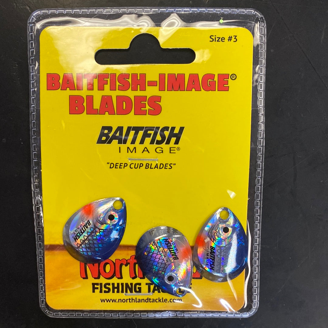 Northland Baitfish Image Colorado Blades #3 Silver Shiner