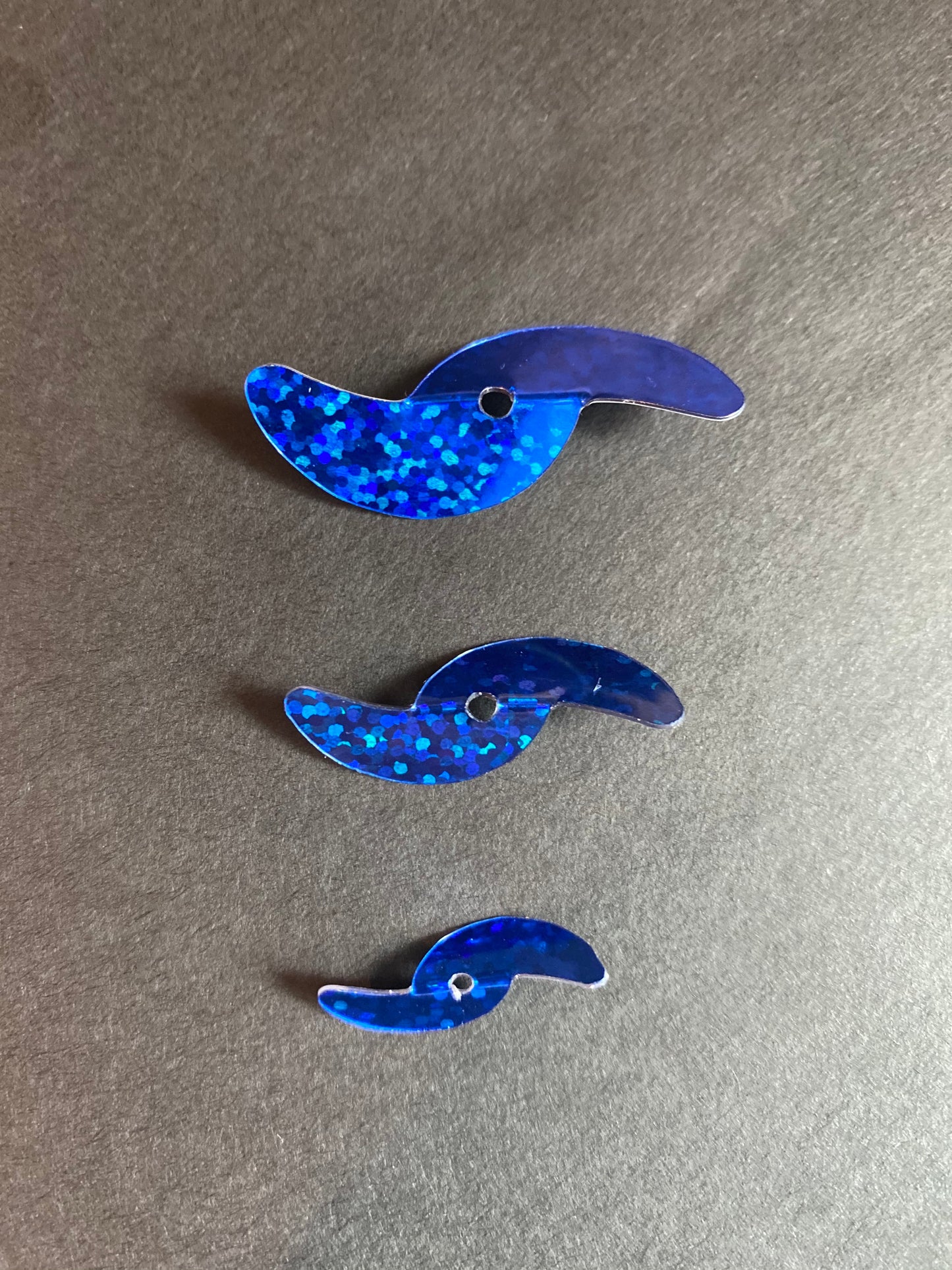 Superfly Blue Sparkle Spinner Blades