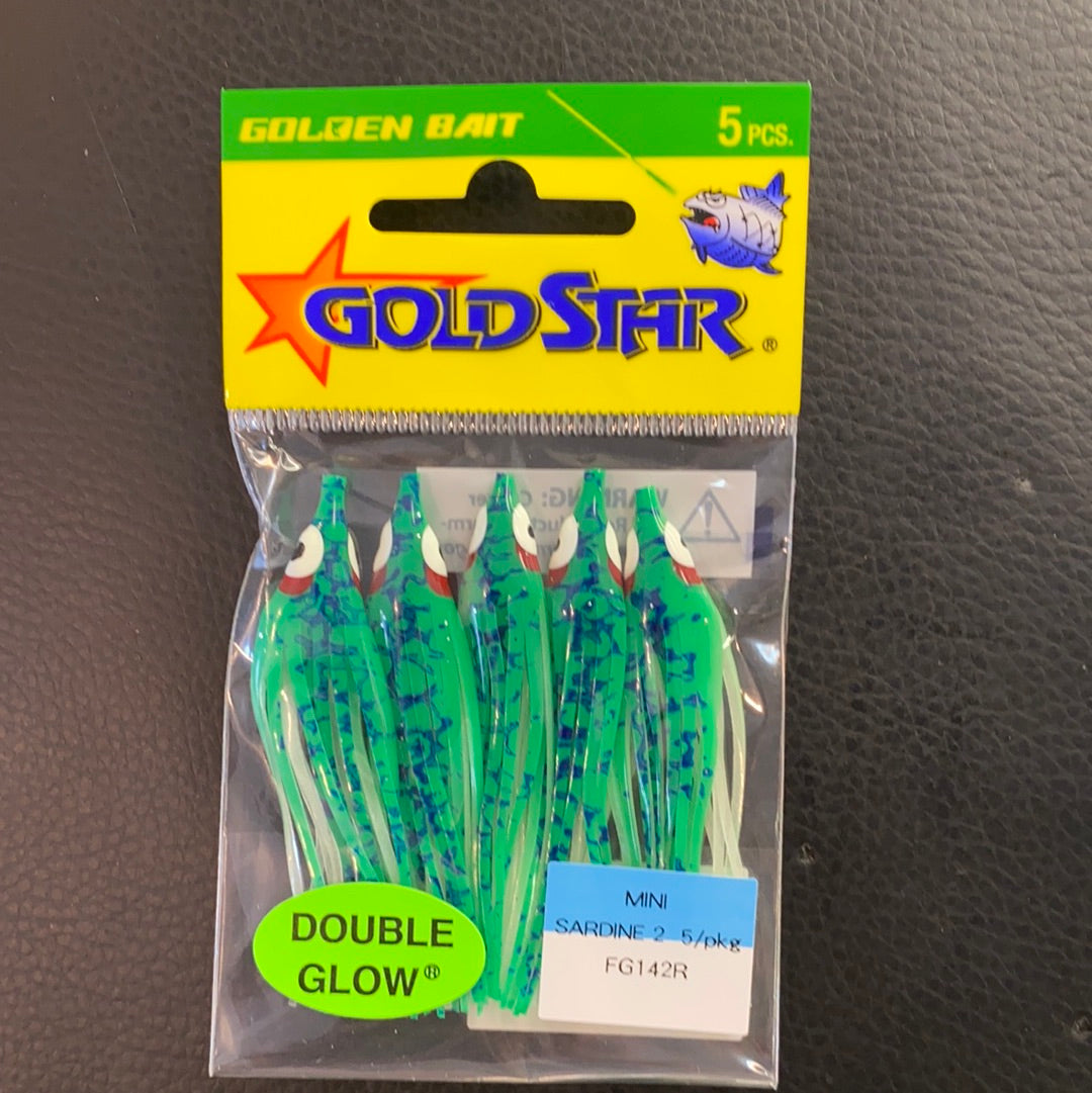 Gold Star Glow Green Splatter