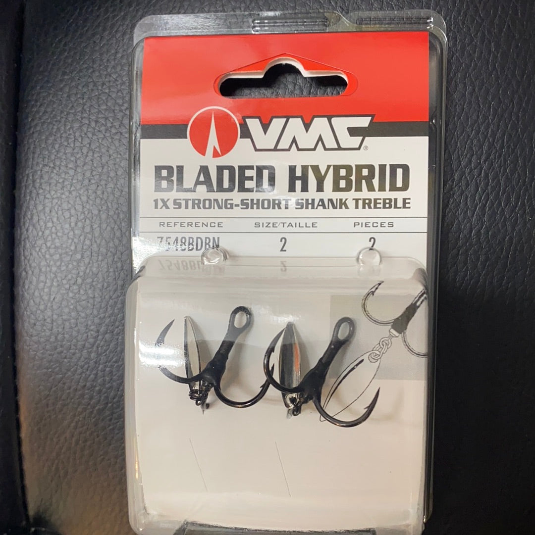 VMC Bladed Hybrid Treble hook size 2